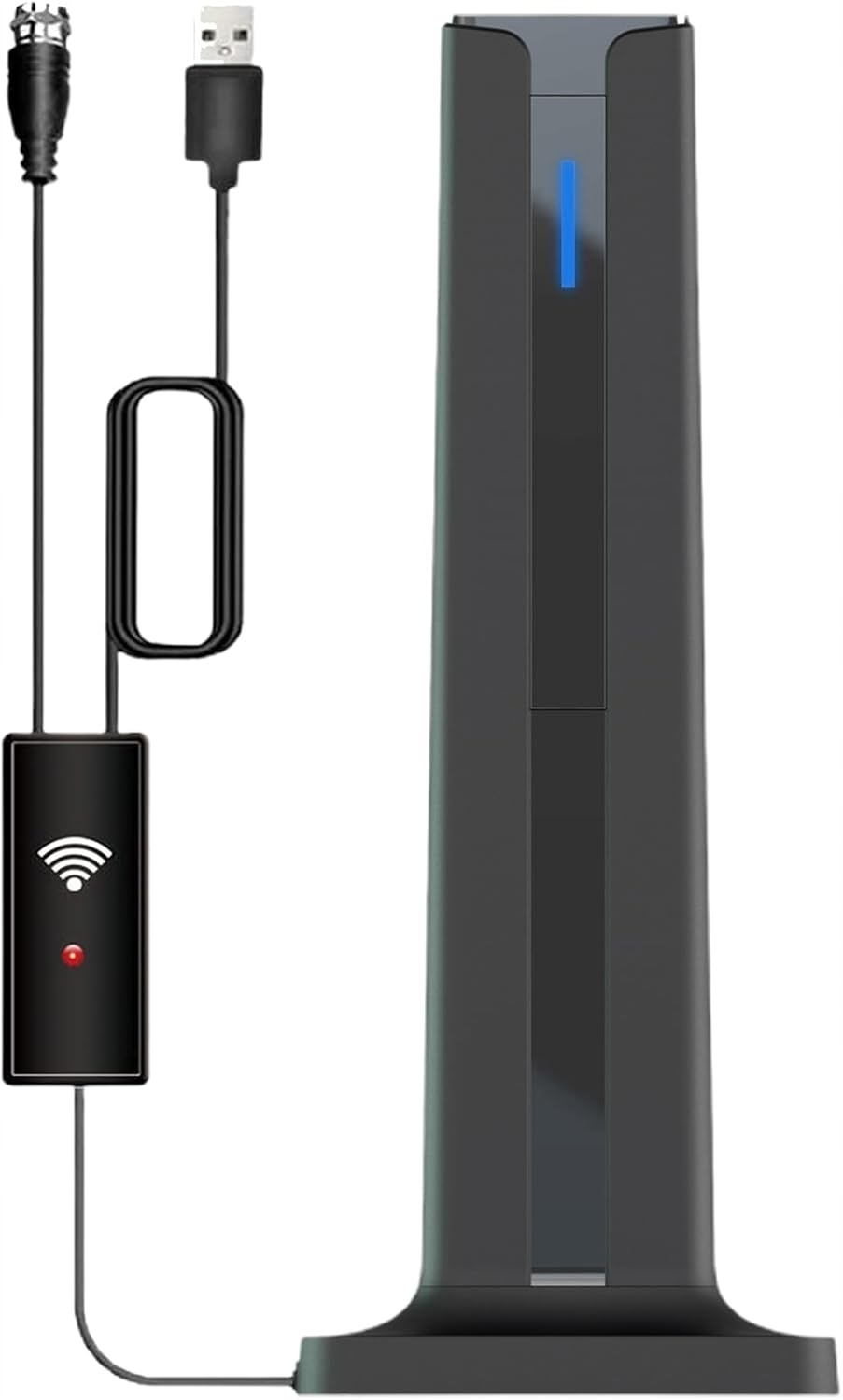 Digitální anténa, výkonná, zesílená vnitřní televizní anténa, dosah