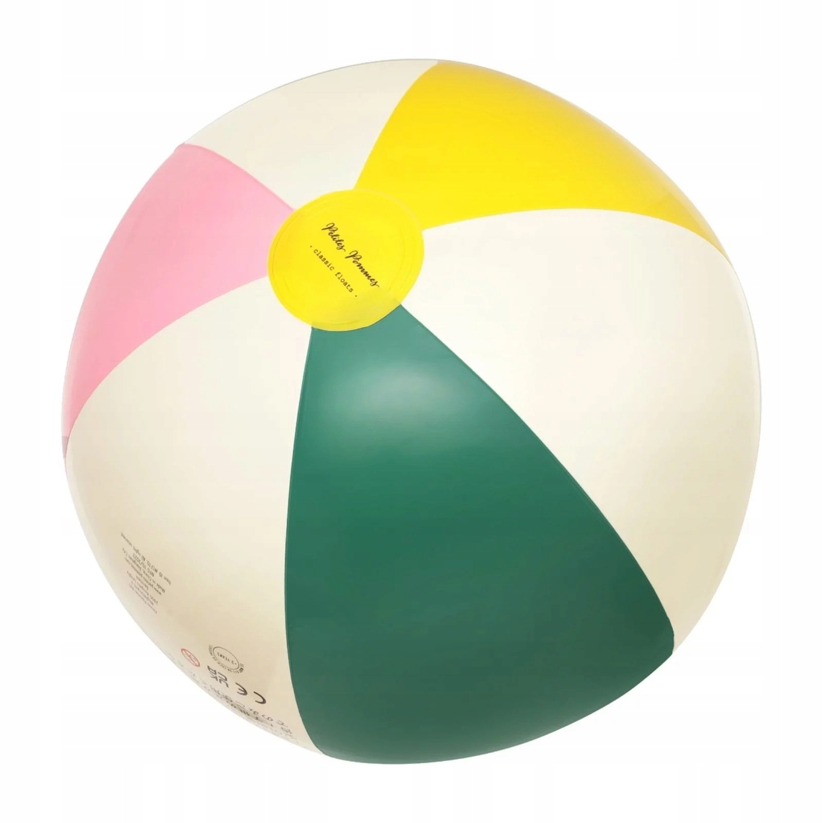 Piłka plażowa Otto bubblegum limonata oxford 45cm Petites Pommes
