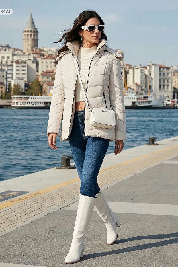 Lehká Prošívaná Dámská Bunda V Minimalistickém Stylu XXL 5IA
