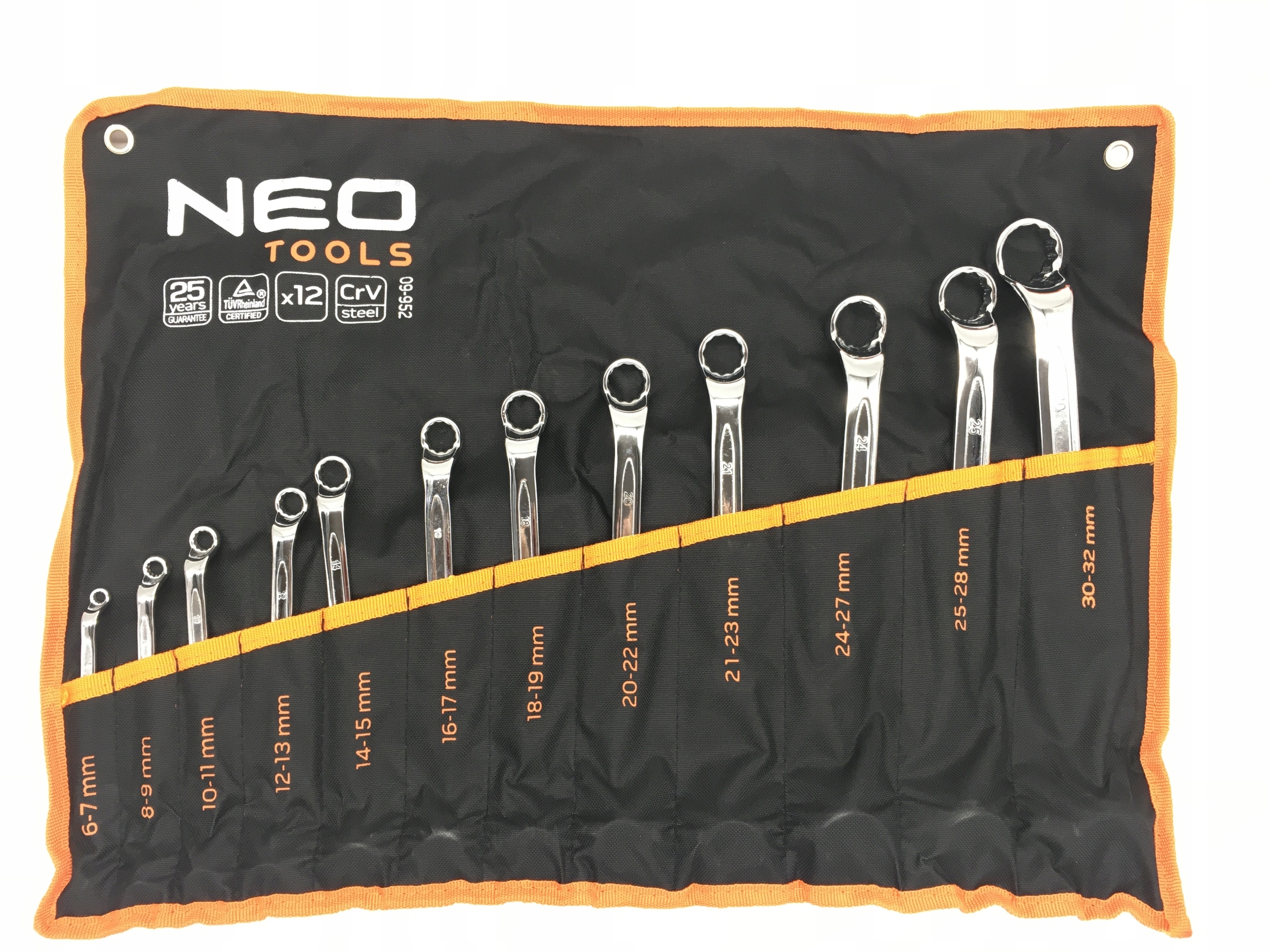 Neo 09-952 Očkové Kľúče Ohnuté 6 32 mm Sada 12 ks