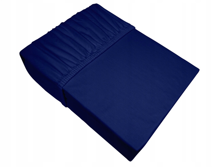 

Prześcieradło jersey z gumką granatowe 160 x 200