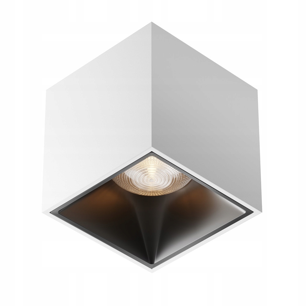 Stropní bodové svítidlo čtvercové bílé Led 3000K 7 cm do jídelny Maytoni
