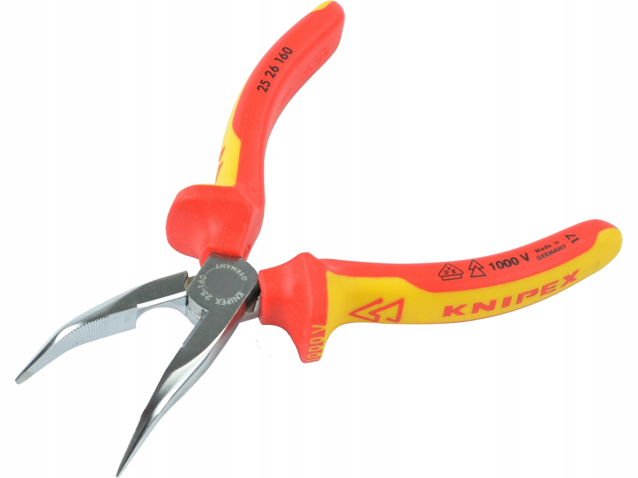 Zahnuté půlkulaté kleště Vde 1000V 25 26 160 mm