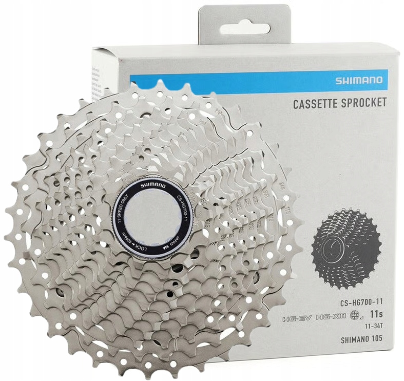 Kazeta Shimano CS-HG700 série 105 11-řádková 11rz 11-34T originální Box