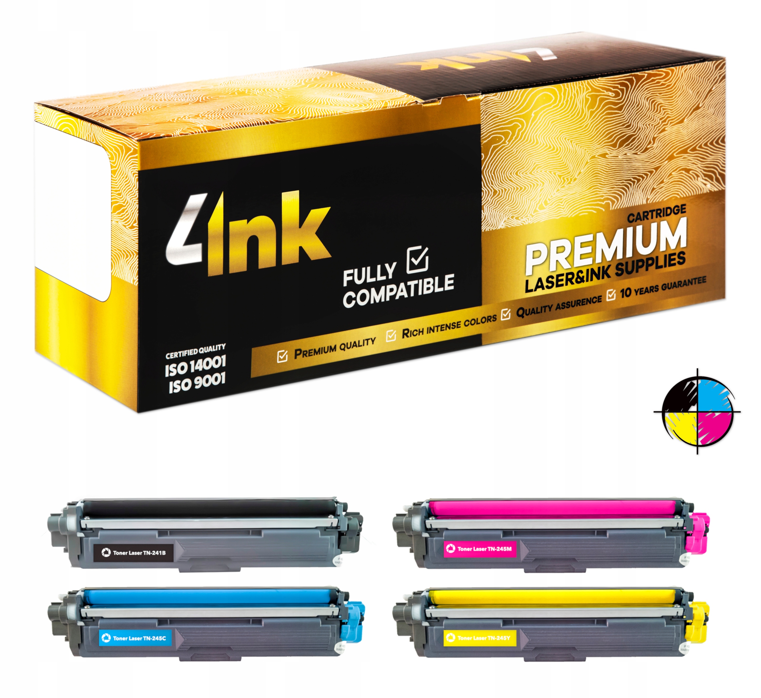 4x 4INK toner Brother TN-241 TN-245 Cmyk