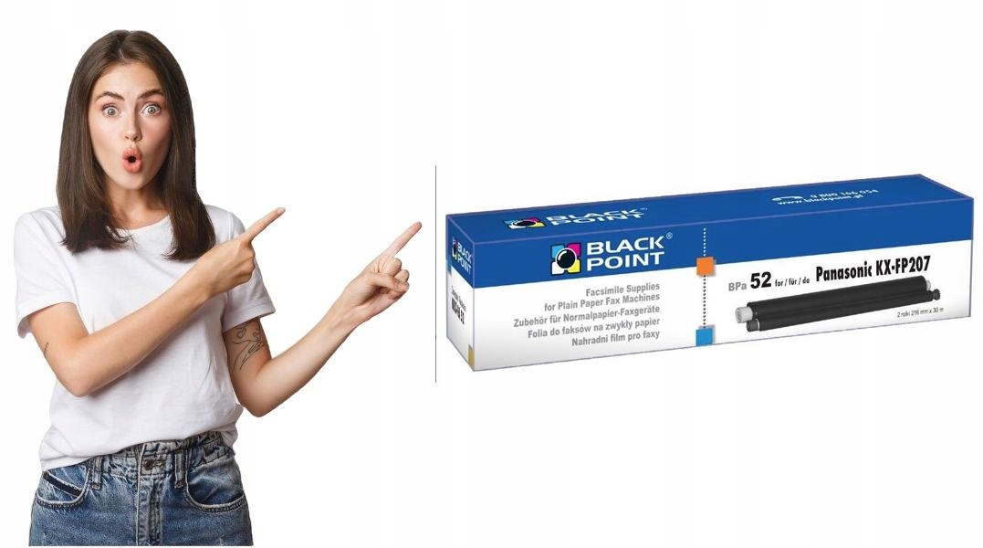 Taśma fax Panasonic Kx-fa 52 [2] Blackpoint