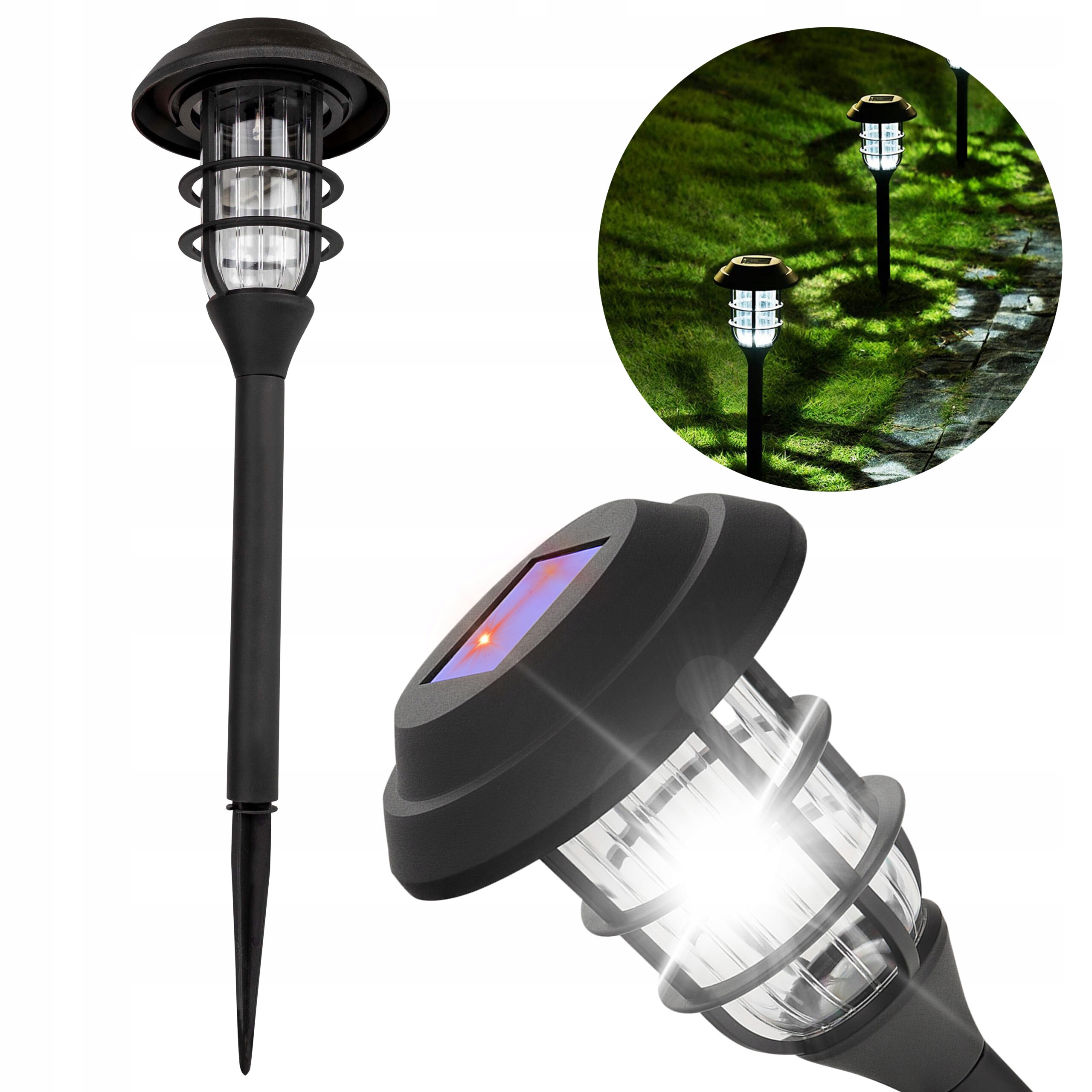 LAMPA LAMPKA SOLARNA LATARNIA OGRODOWA SOLAR SOLARY 6 szt.