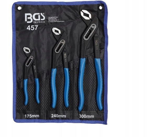 Плоскогубці для труб, 3 шт.