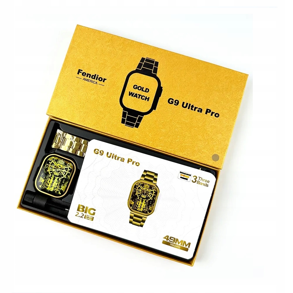 G9 Ultra Pro Smart Watch Gold Marka bez marki