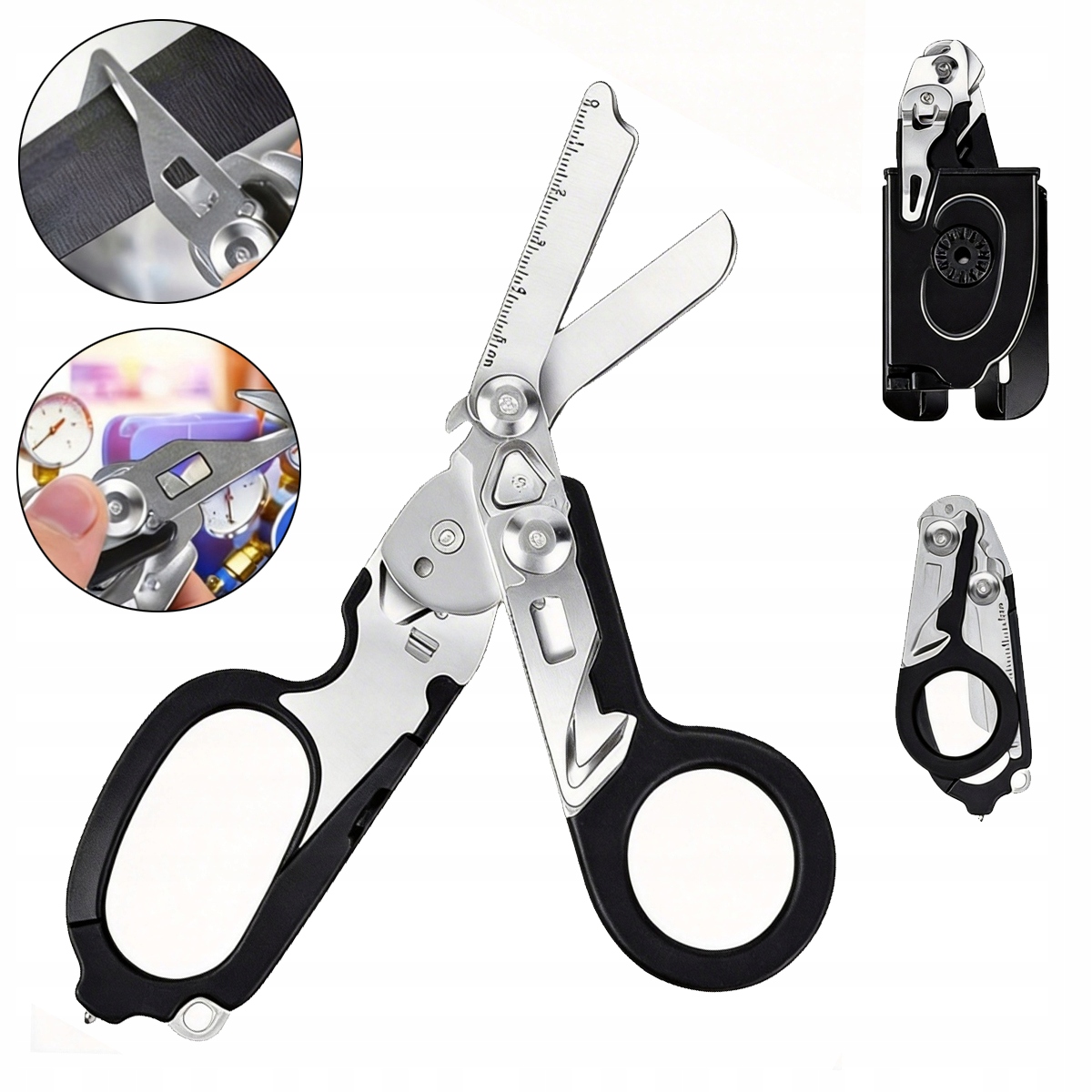 Nowy Raptor Nożyczki Multitool Ratownicze 6 W 1