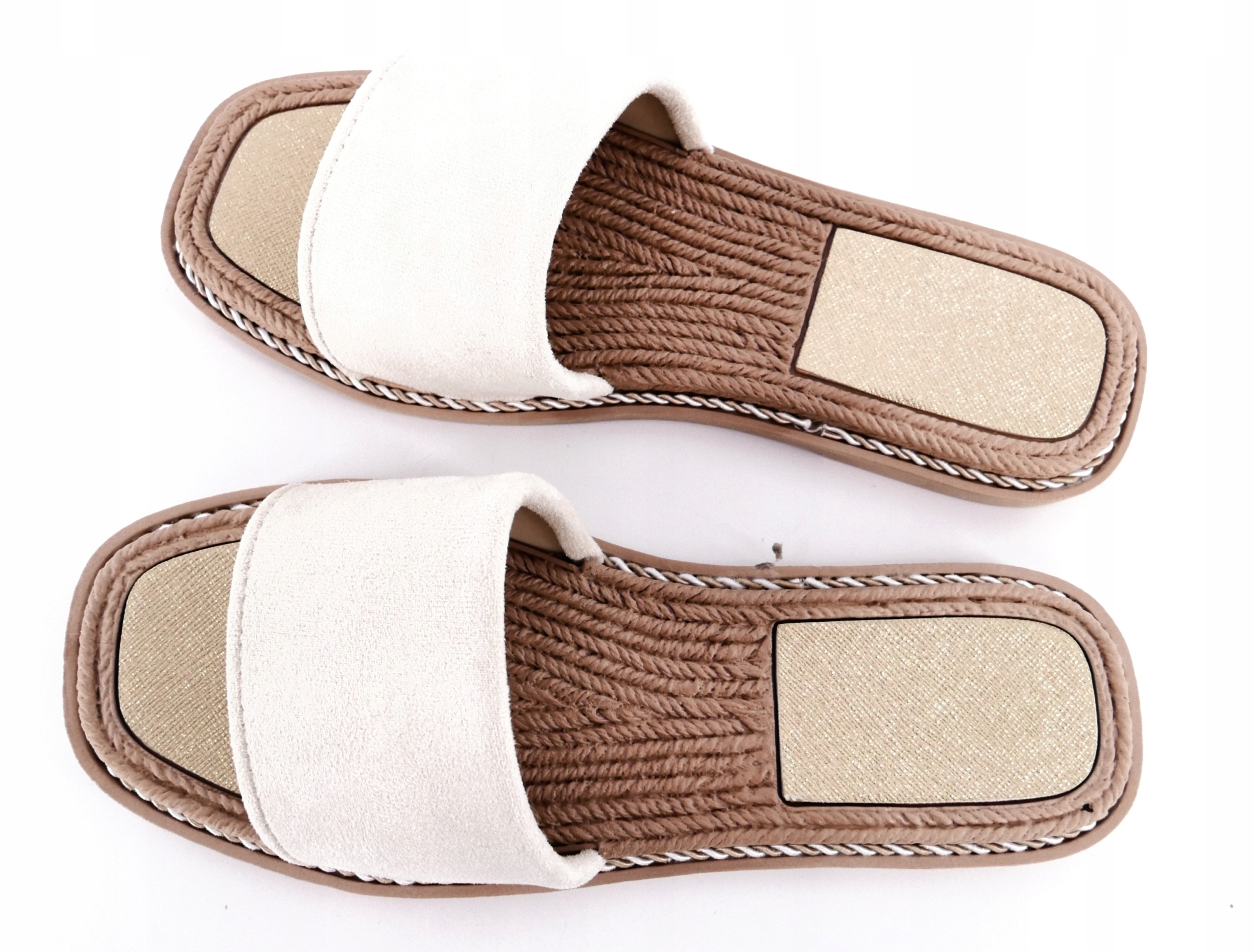 KLAPKI DAMSKIE BEŻOWE EKO ZAMSZ R38 Kod producenta S178