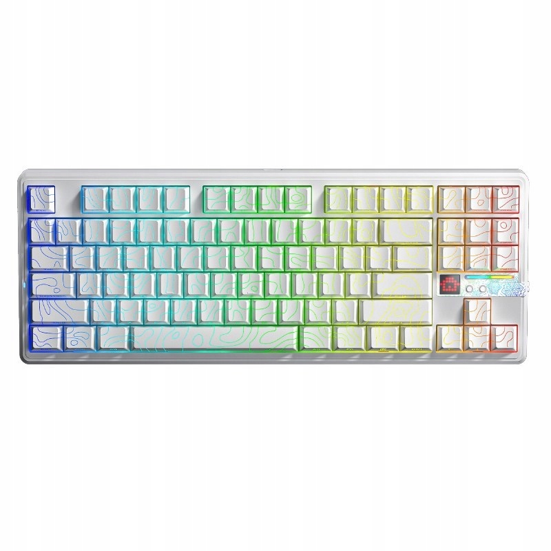Klávesnica F87Pro V2 White Contour Engravered Aula