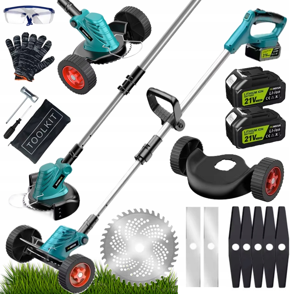 Aku Vyžínač Křovinořez Křovinořez Na Kolech 2X 21V Sada 16v1