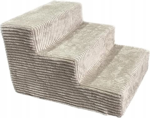 Schodki schody rampa dla psa sztruks, szerokość 40 cm 3 stopnie