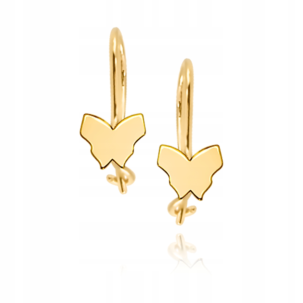 ZŁOTE KOLCZYKI NA BIGLU PRÓBA 585