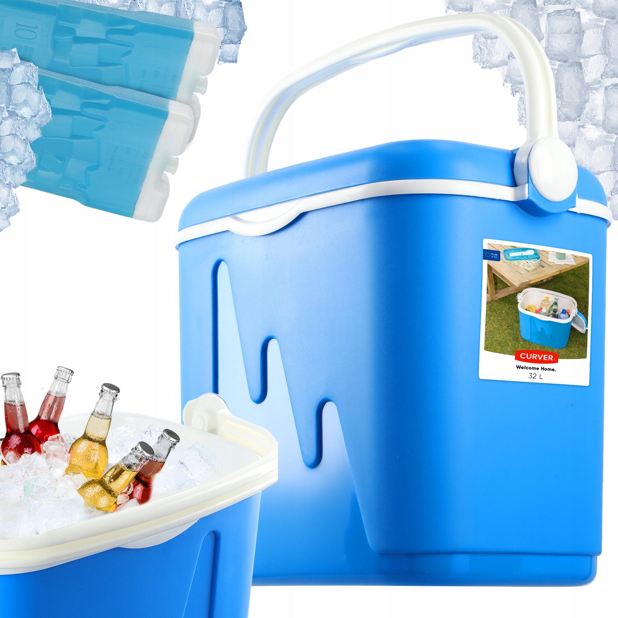 Curver Turistická Chladnička 32 L Přenosná 2x Vložky