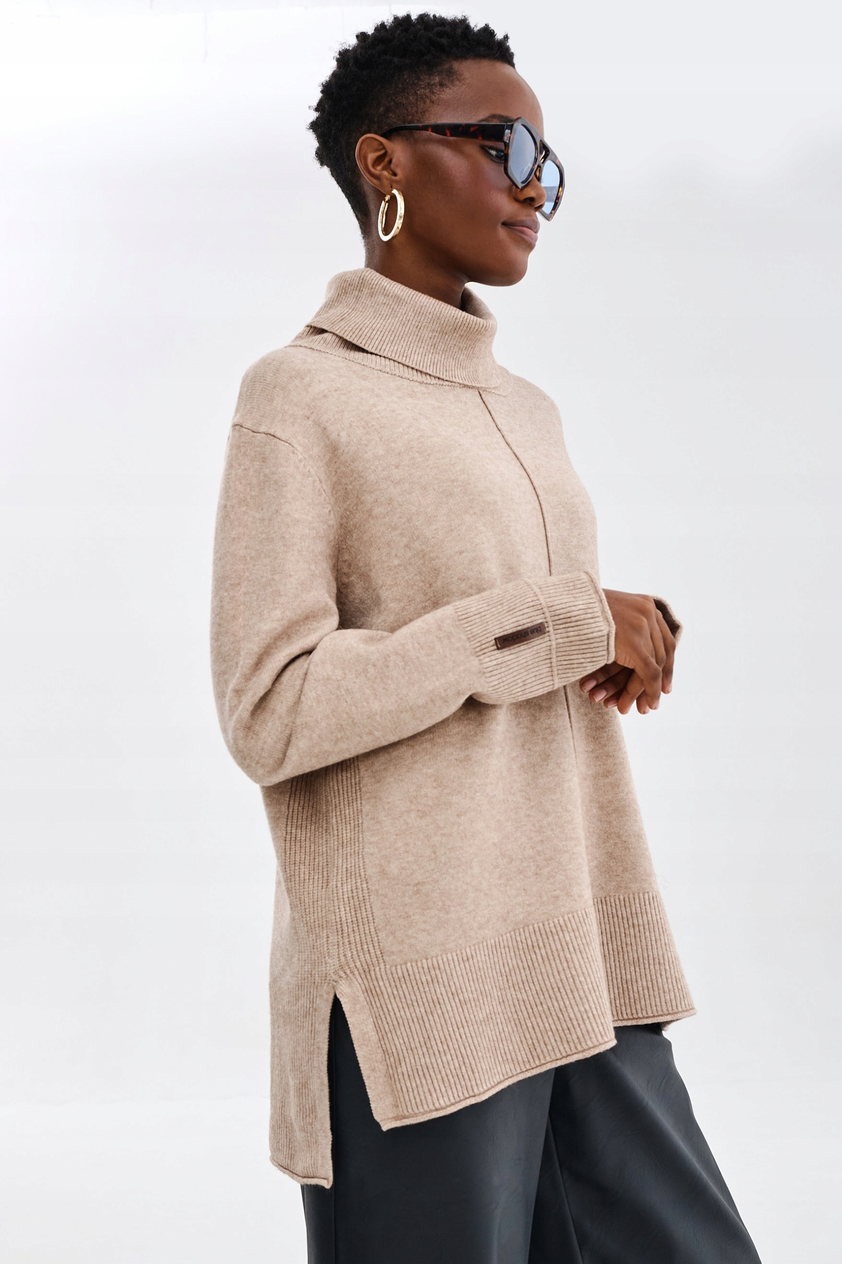 Dámský golf béžový 2008 4 blue shadow vel. Univerzální