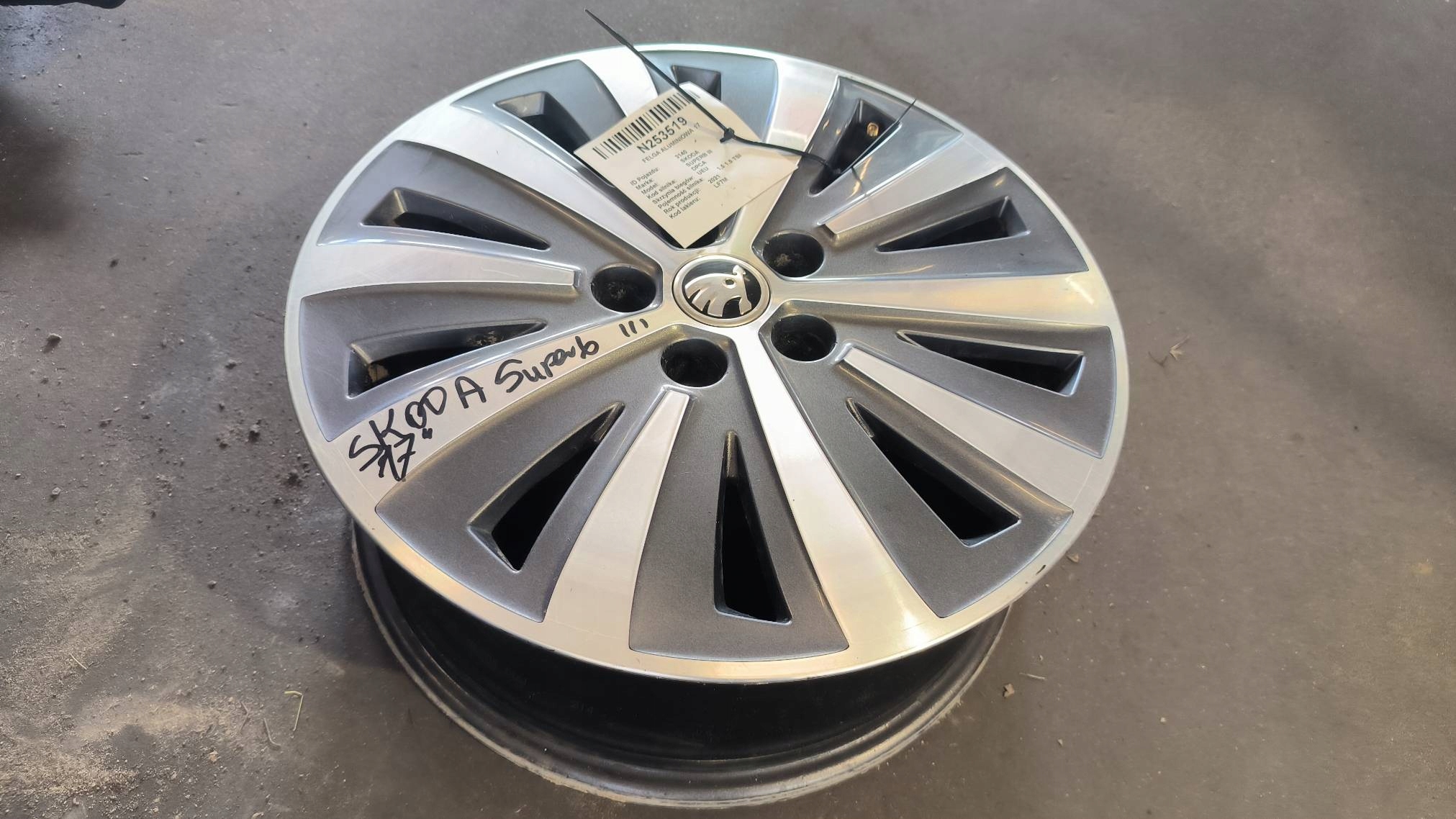 disk hliníkový 17 5X112 SKODA SUPERB III