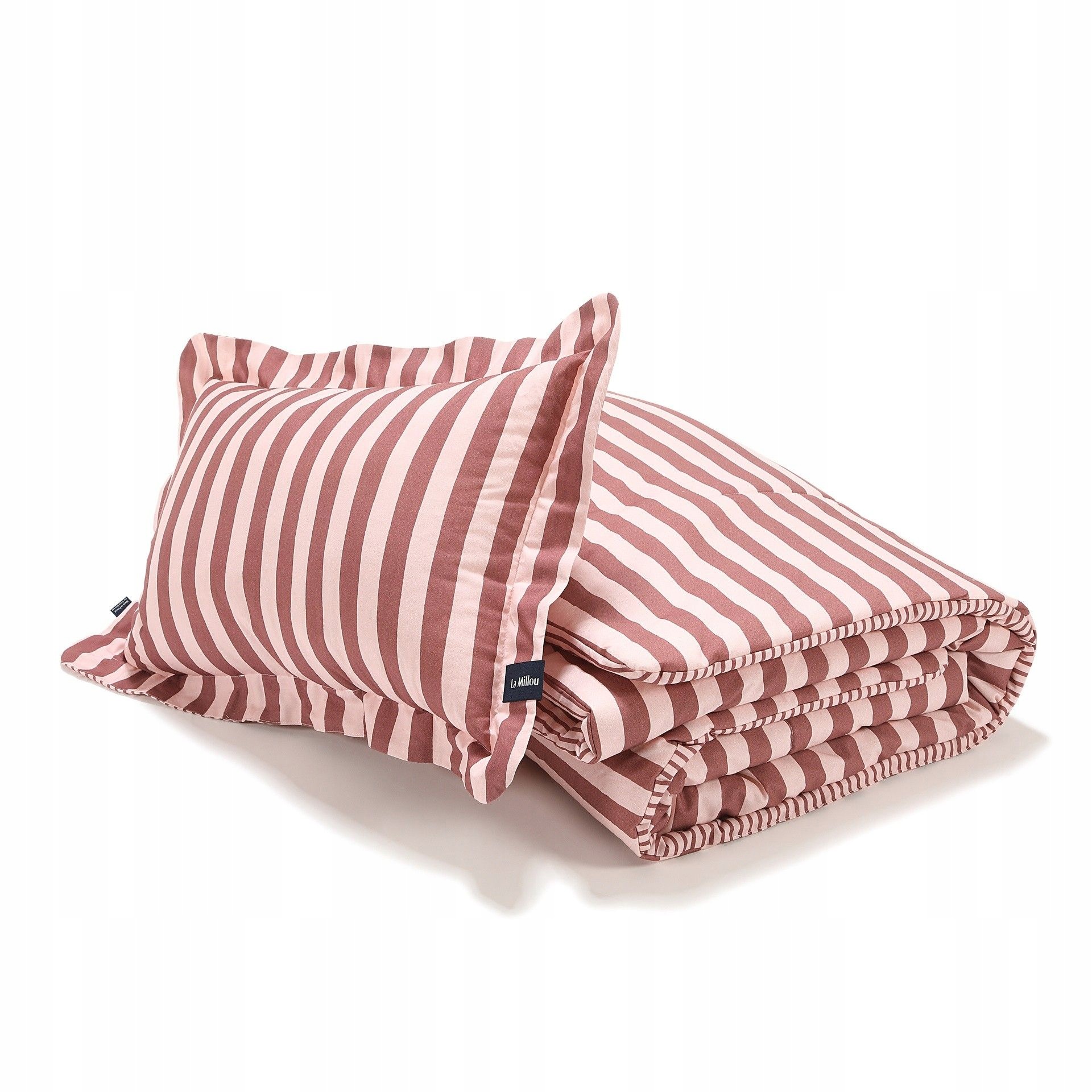 La Millou Komplet Pościeli Bawełnianej Stripes Pink XL