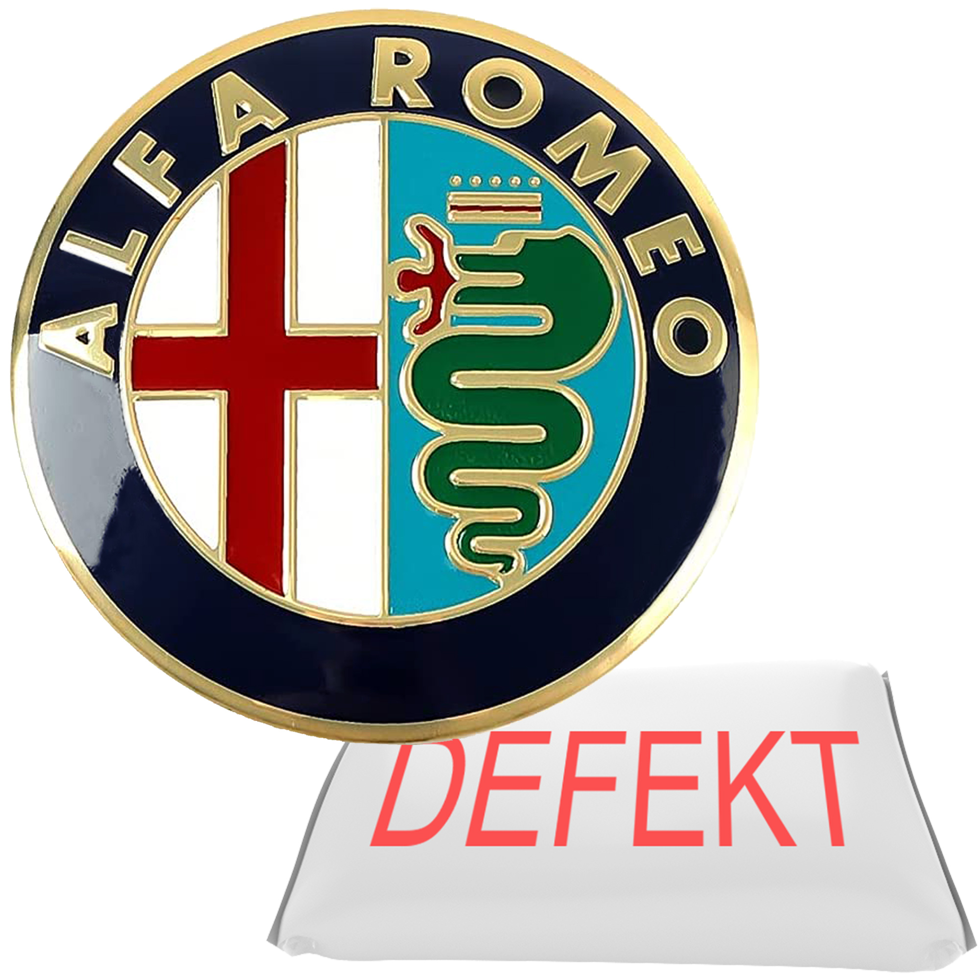 

Alfa Romeo Emblemat 74mm 147 156 159 Mito Defekt!