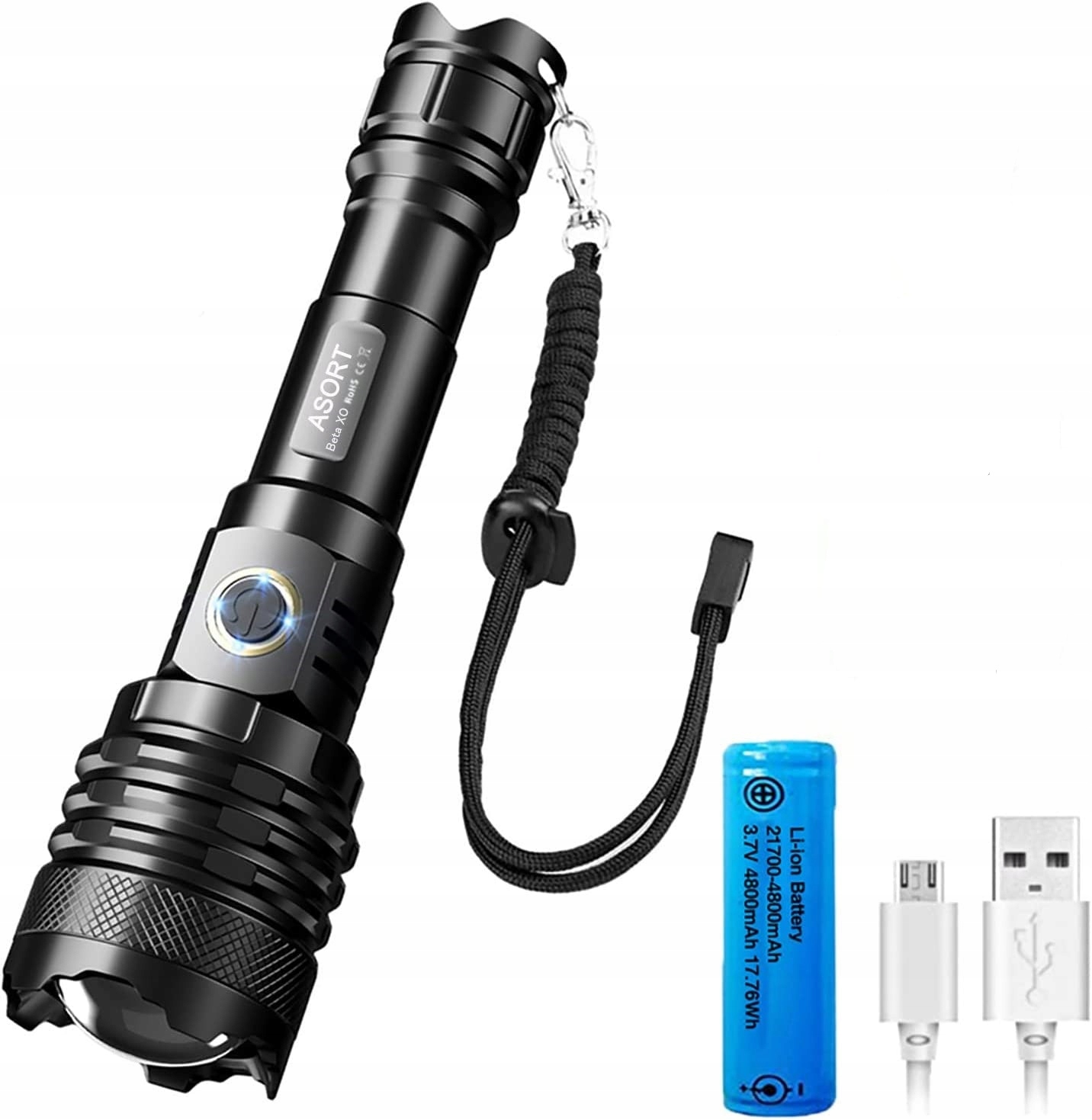Многофункциональный светодиодный фонарик ASORT 30000lm