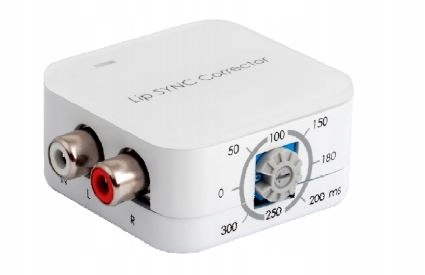 Korektor opóźnienia analogowego audio do 300ms Model Lip Sync-Box