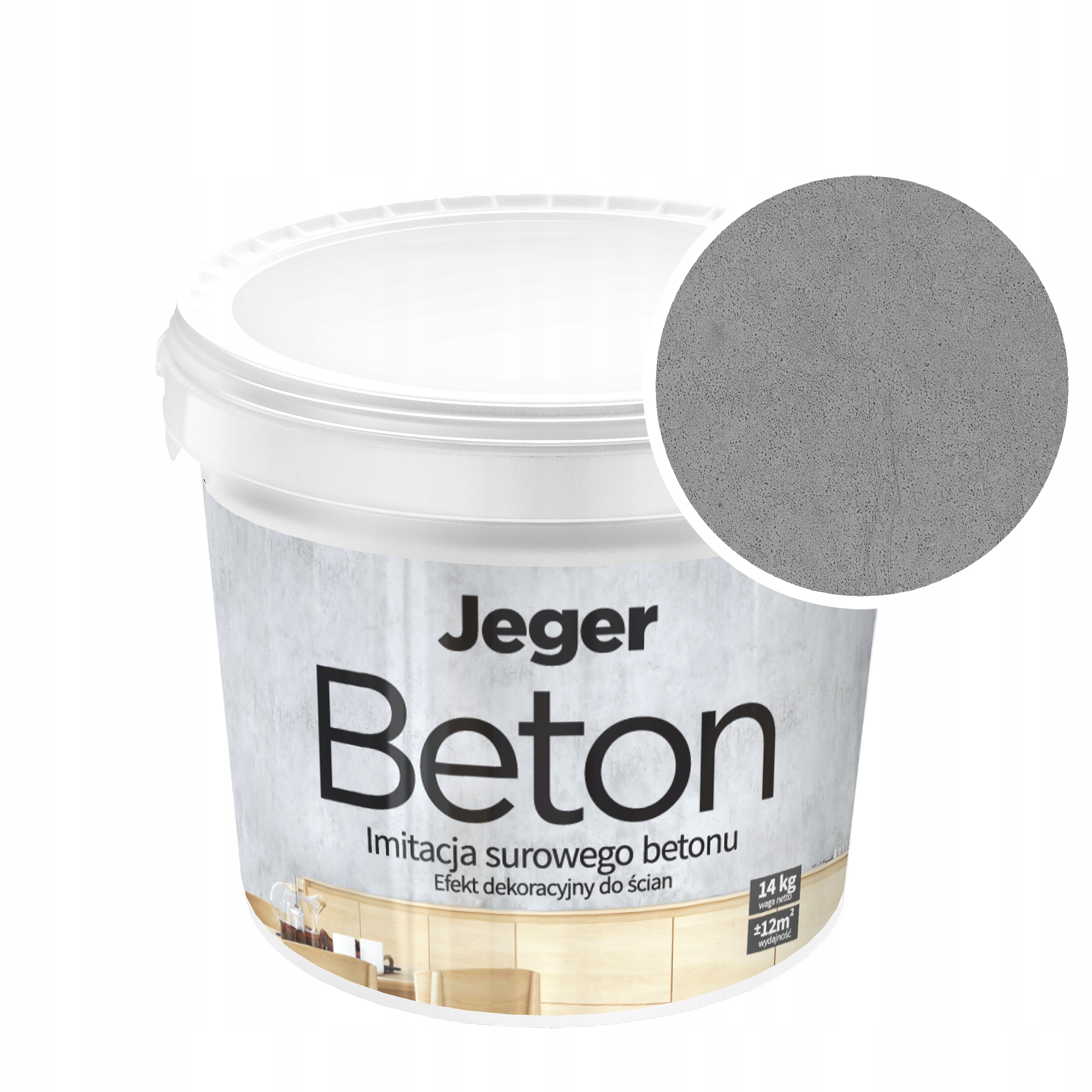 Architektonický dekorativní nástěnný beton napodobuje surový beton 14 kg Genova