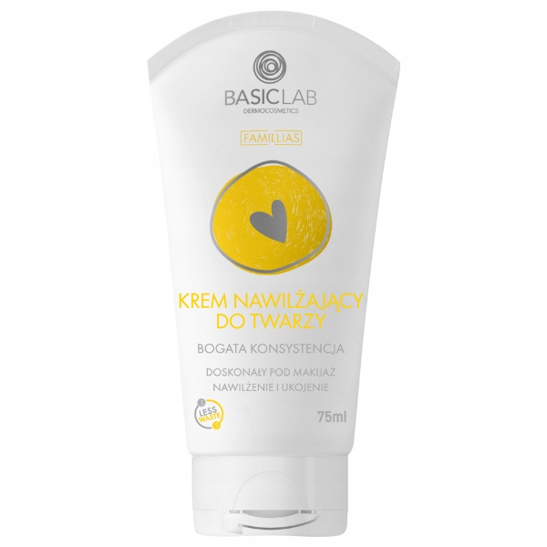 BasicLab Krem Nawilżający do Twarzy Bogata 75 ml