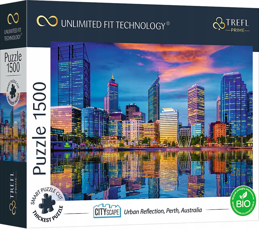 

Puzzle 1500 El. Światła Miasta Perth Australia Uft