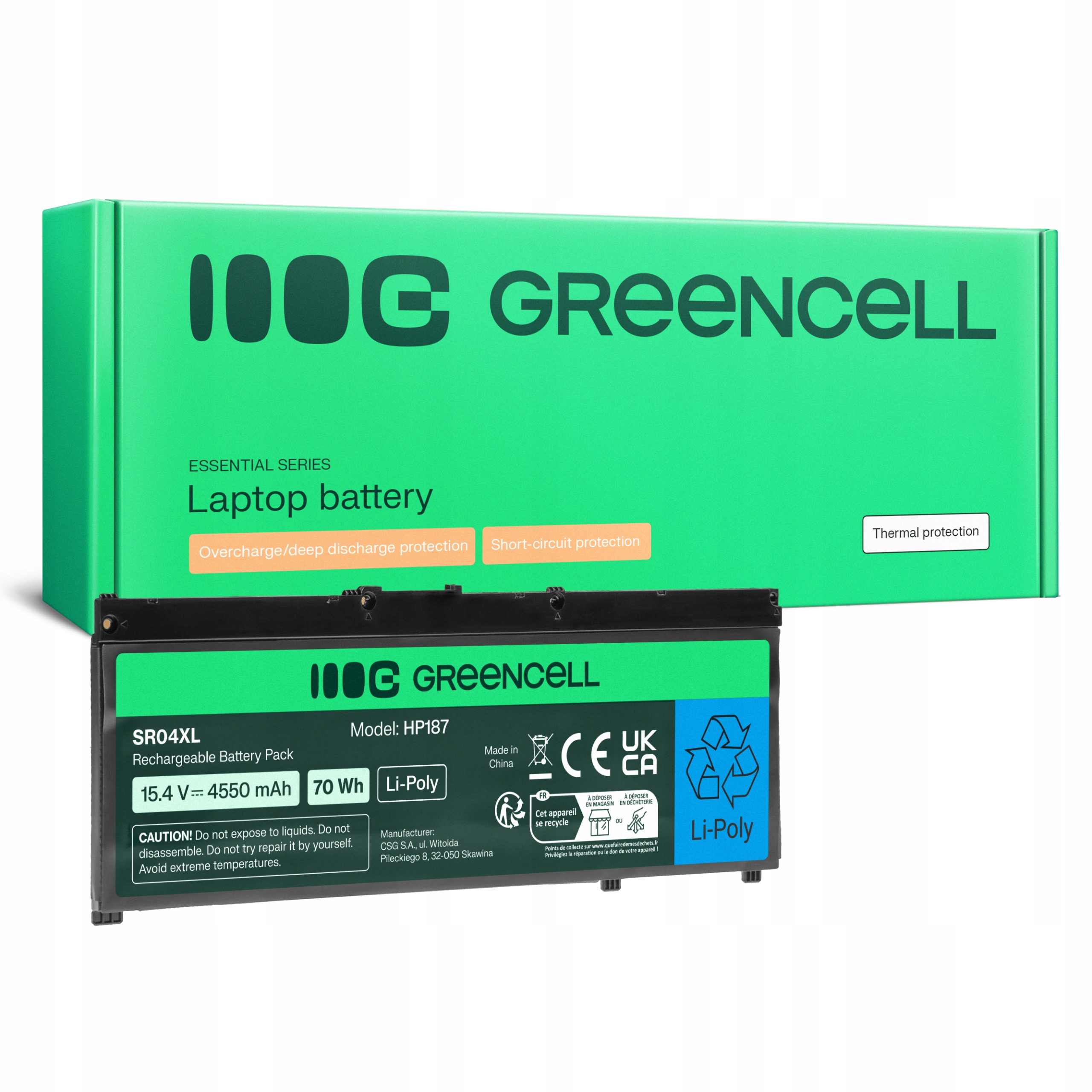 Bateria SR04XL 917724-855 do Hp Omen 15-CE 15-CE004NW 15-CE008NW 15-CE010NW