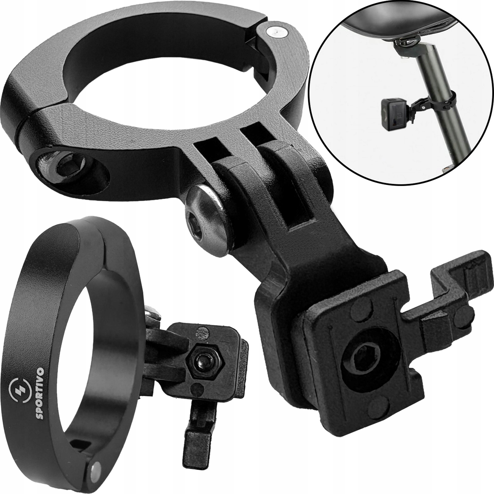 Uchwyt rowerowy na sztycę do mocowania radaru lampki tylnej Bontrager Flare