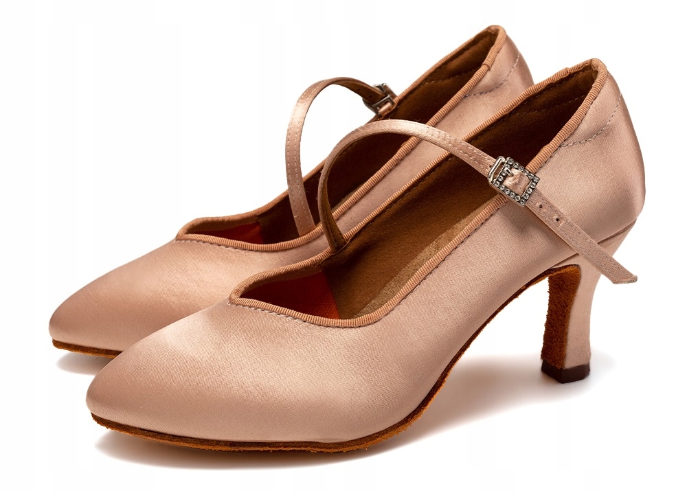 Buty Do Tańca Standardu Delikatne Cieliste 7,5cm