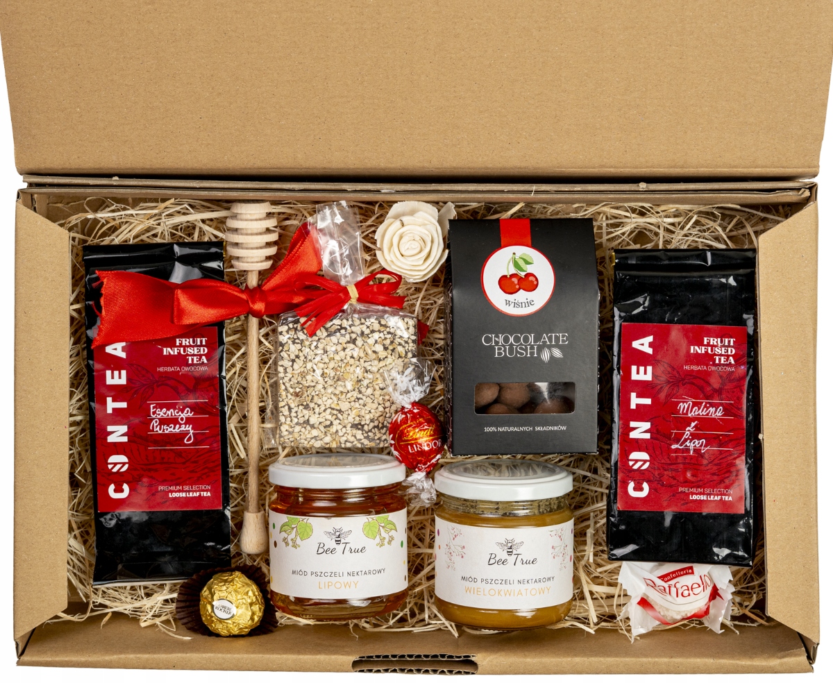Dárková Sada Craft Box XL: 2x čaj 2x med sladkosti#149