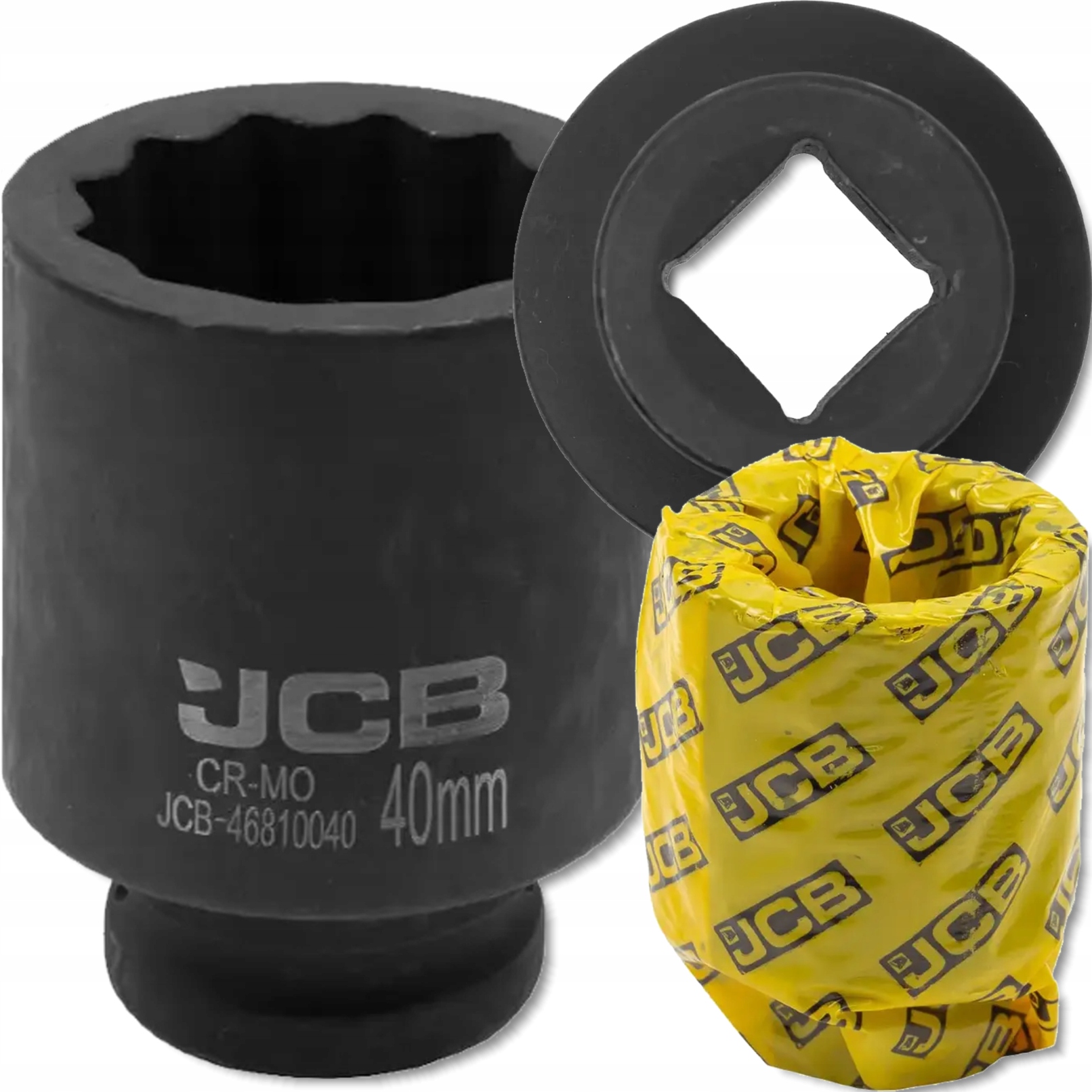 Nasadka udarowa głęboka 3/4" Cr-Mo 12-kątna klucz nasadowy 40 mm Jcb
