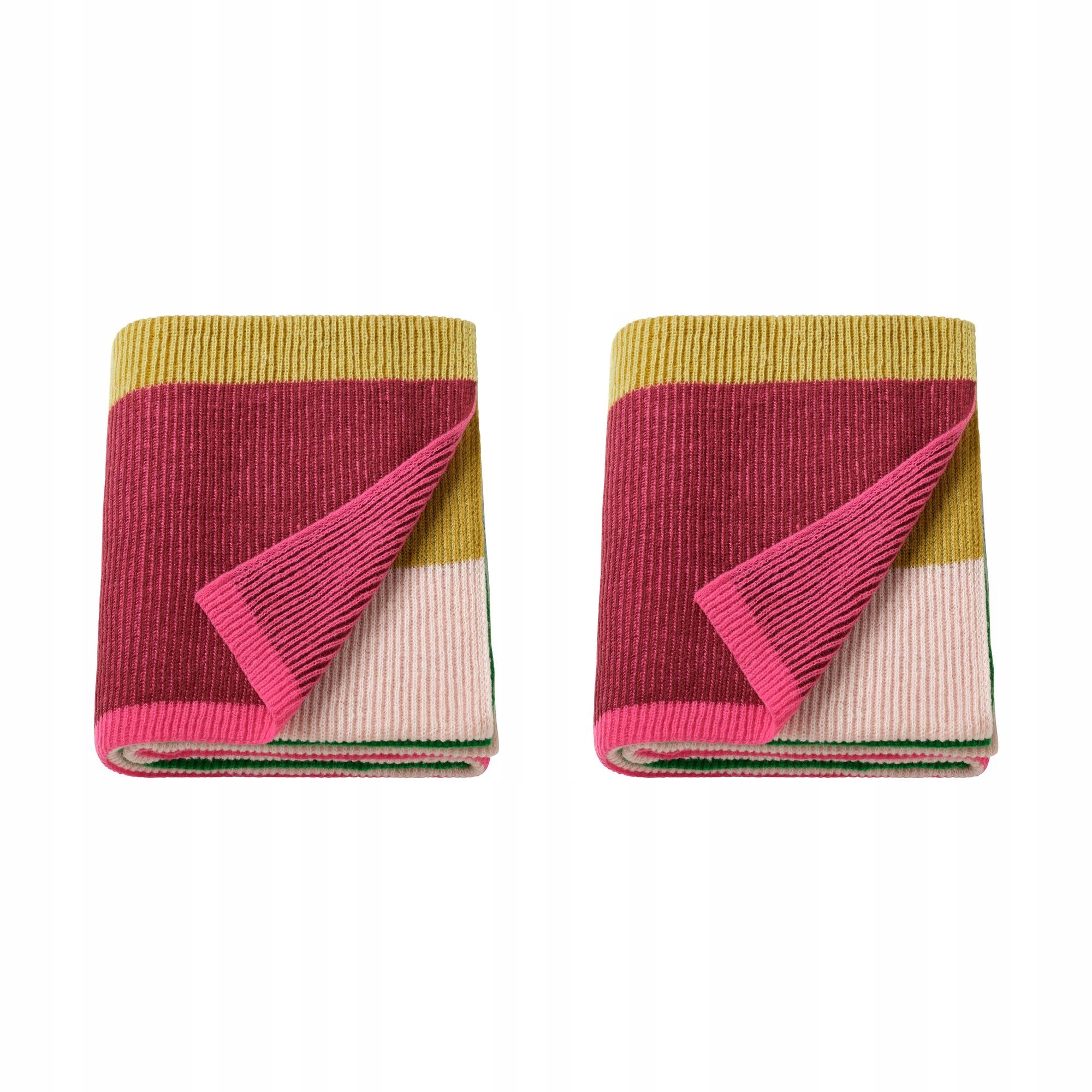 2 ks Vícebarevný pléd 130 x 170 cm, měkký a dekorativní