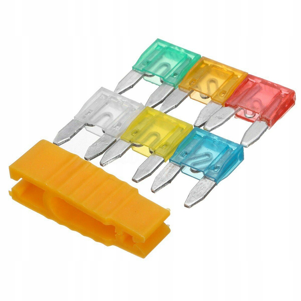 ZESTAW BEZPIECZNIKÓW BEZPIECZNIKI SAMOCHODOWE MIX + ORGANIZER 120szt 5-30V Natężenie Zestaw mieszany