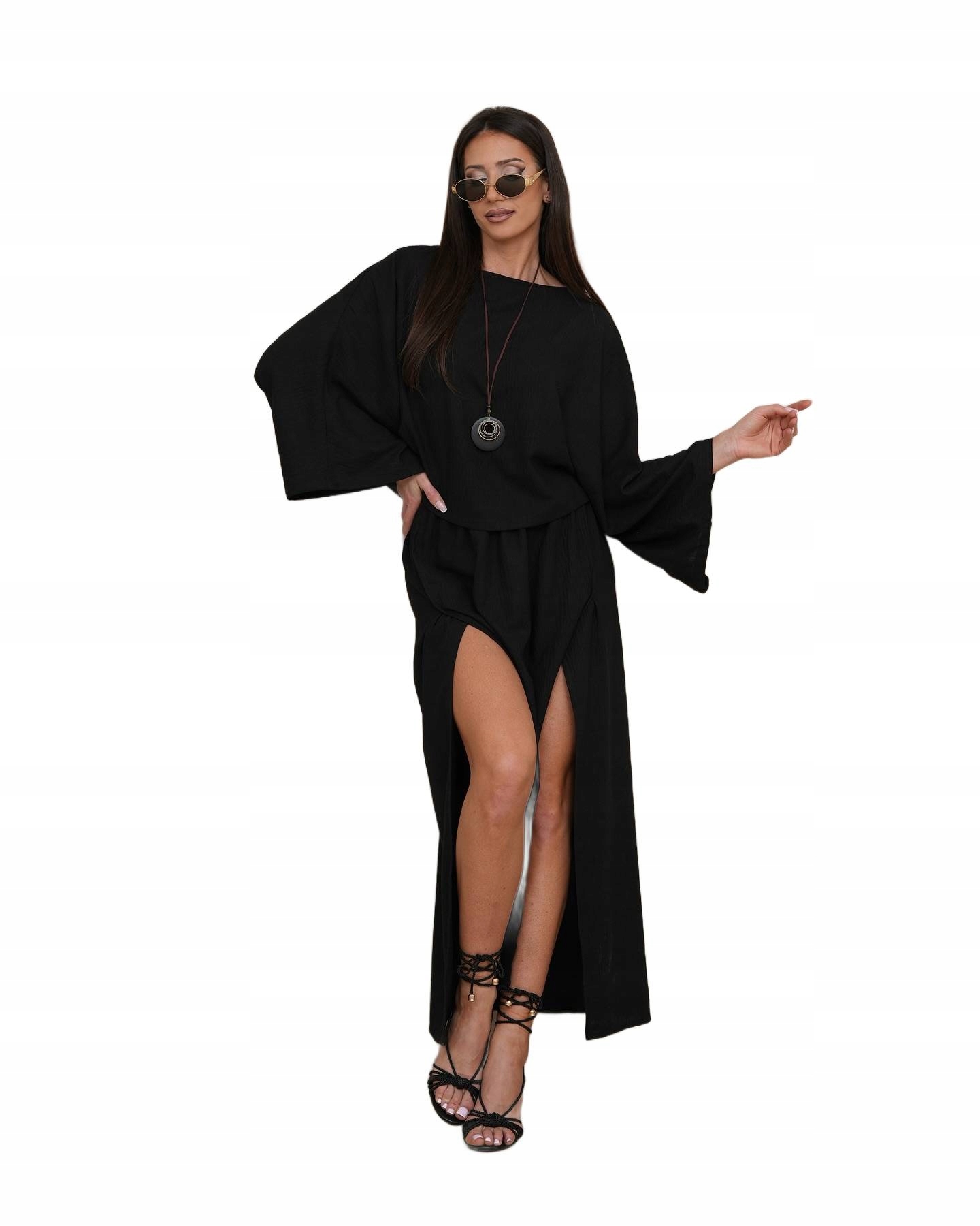 By O La La...! Mušelínový Komplet S Přívěskem Černý S 36