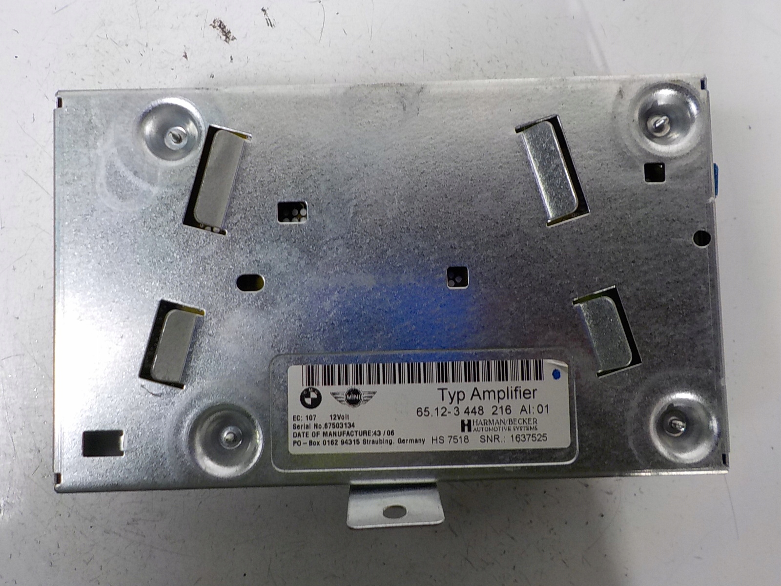MINI R56 erösítö RADIA HARMAN BECKER 3448216