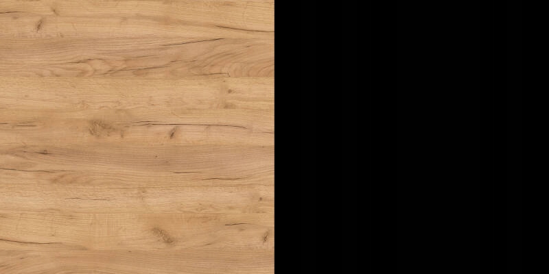 Witryna wysoka LAMELLO art.9 dąb craft / czarny LOFT LAMELE Głębokość mebla 46 cm