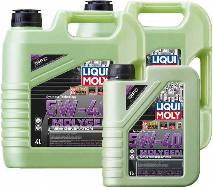 LIQUI MOLY MOLYGEN 5W40 A3/B4 SN VW 505.00 9L