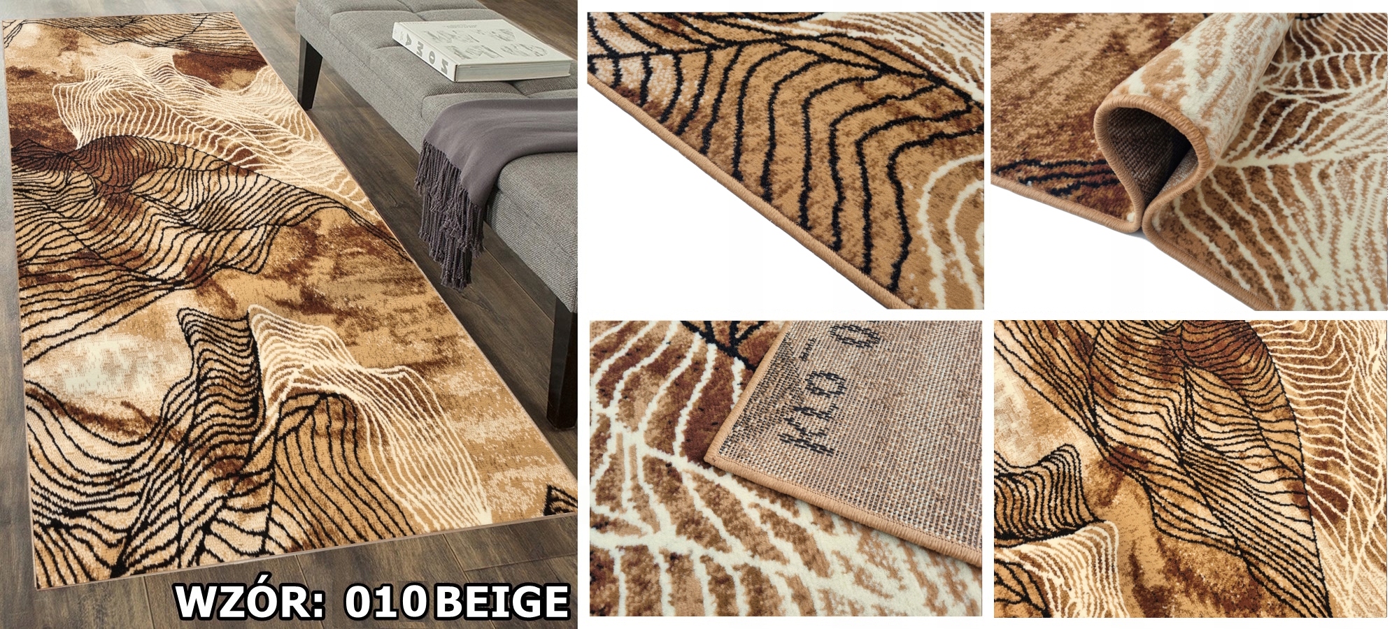 CHODNIK PRZEDPOKÓJ KORYTARZ SZER. 70 CM OBSZYTY TKANY SOLIDNY ~MODNE WZORY Typ na metry