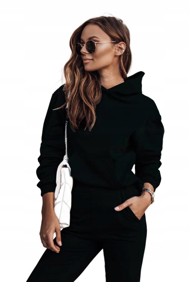 Bavlněná Tepláková Souprava S Kapucí Bibi Černá 5XL/6XL