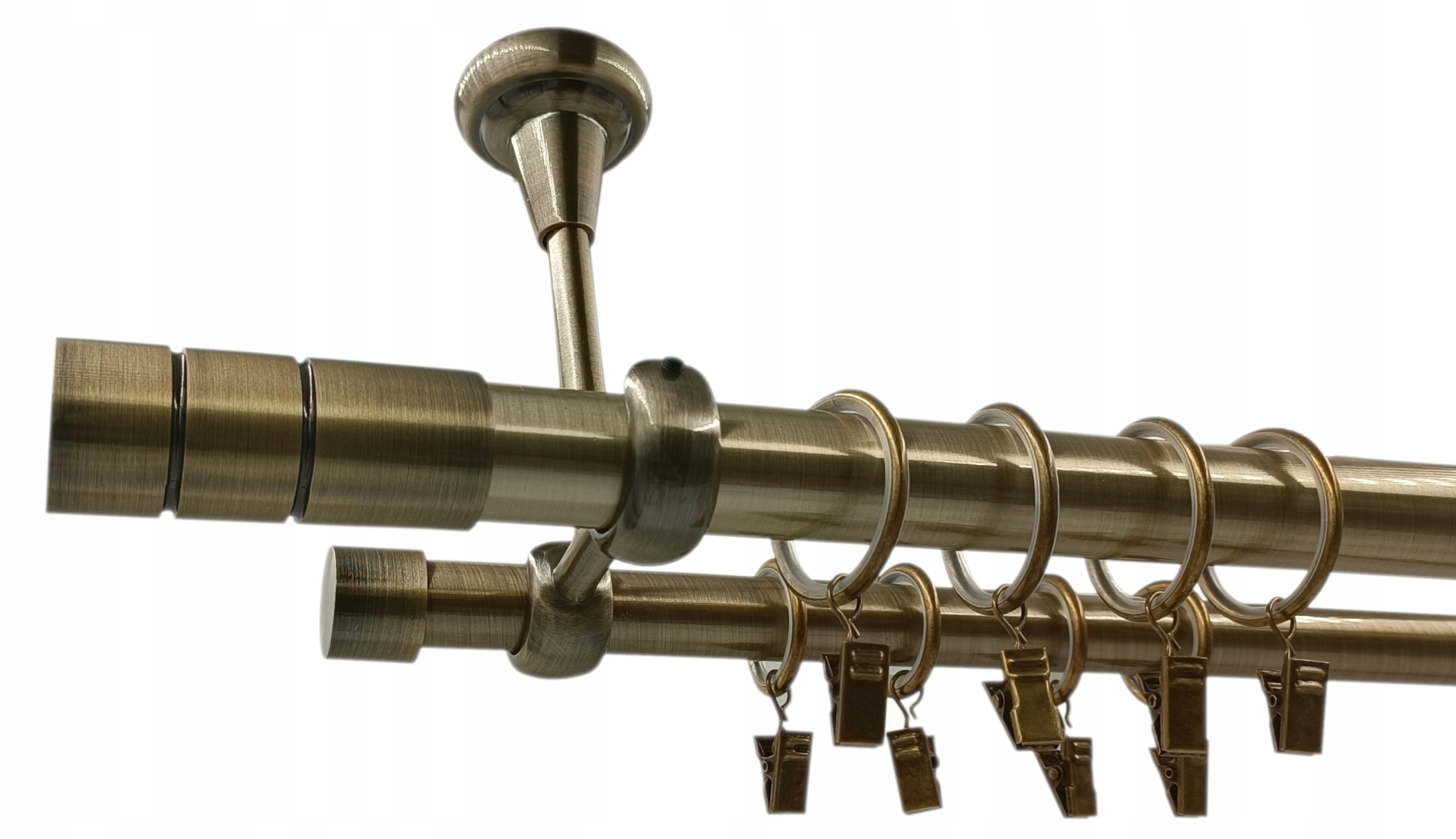 Karnisz Stropný 25+19 mm Zlatý Antik 300 Cylinder