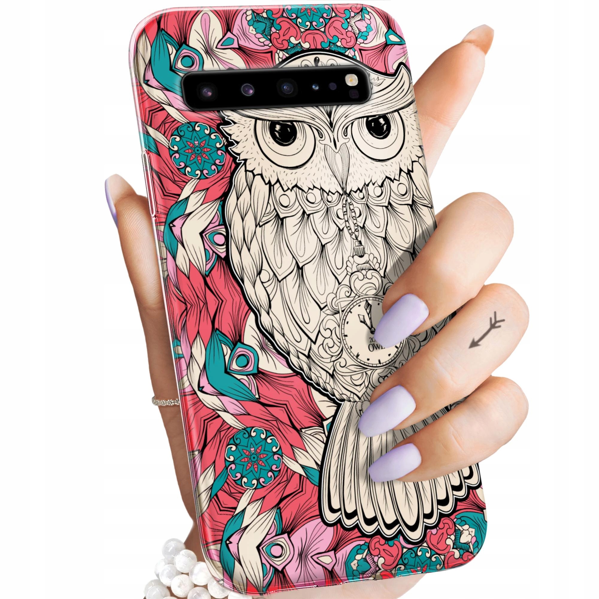 Etui Do Samsung Galaxy S10 5G Sowa Sówka Sowy Obudowa Pokrowiec Case