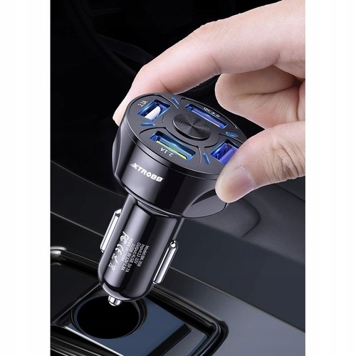 SZYBKA ŁADOWARKA SAMOCHODOWA 4X USB QS 3A + KABEL 3w1 Kod producenta 199dw