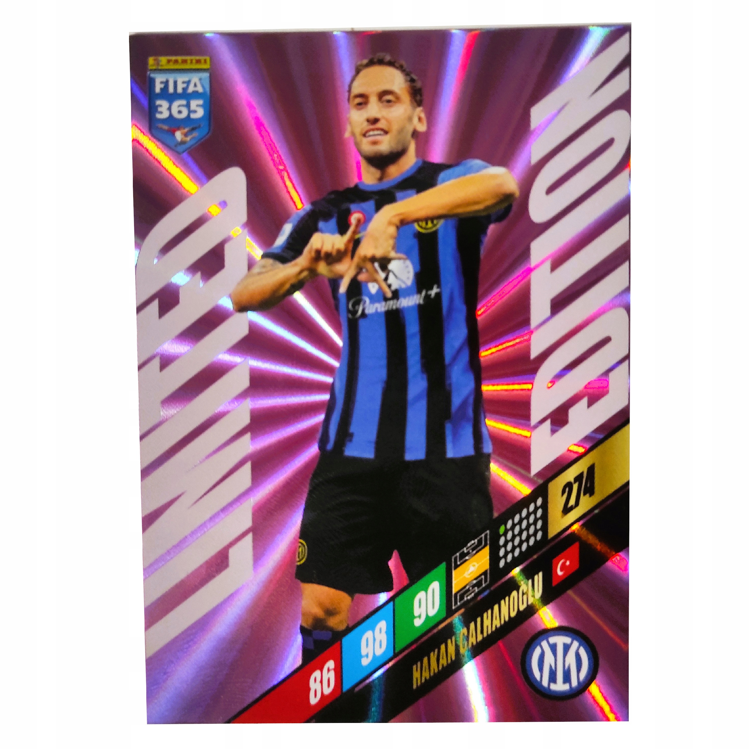 FIFA 365 2024 PANINI karta LIMITED EDITION Hakan Calhanoglu INTER