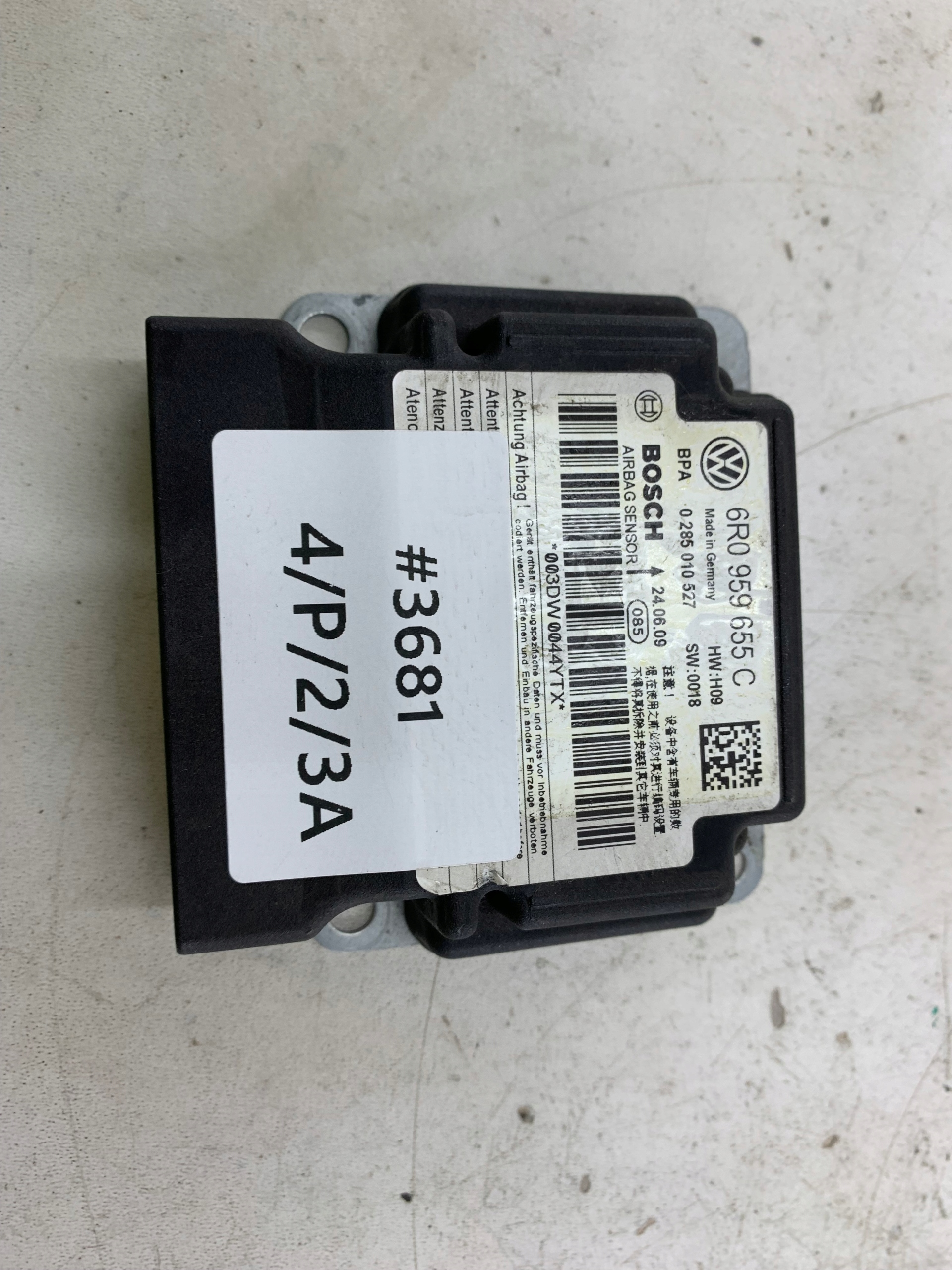 SEAT IBIZA IV module SENSOR airbag 6R0959655C