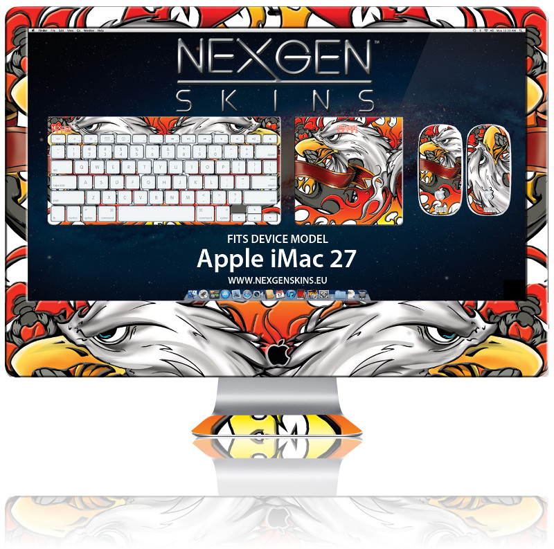 Nexgen Skins Sada kože na puzdro s 3D efektom iMac 27" (Iron Eagle 3)