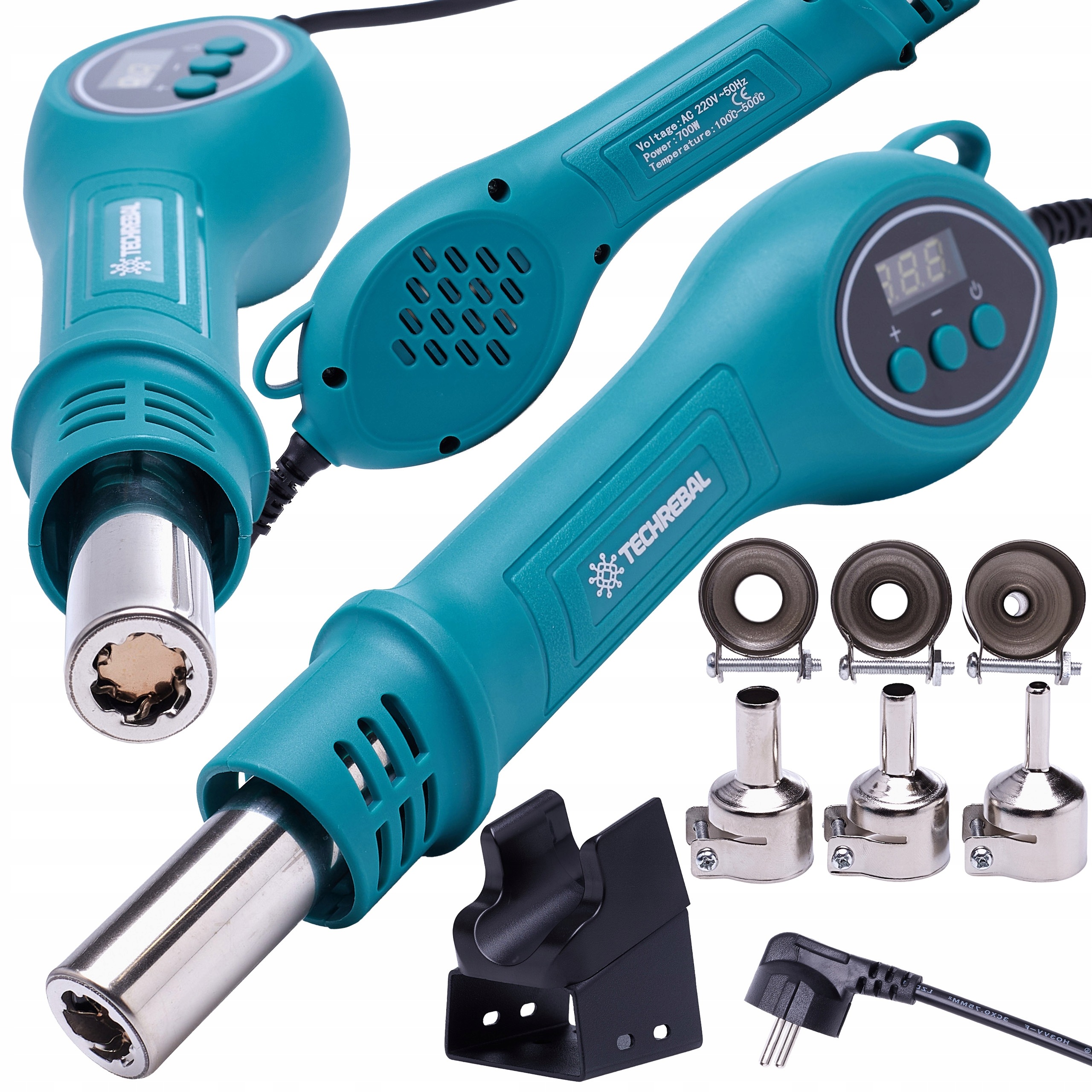Páječka Hot Air Horkovzdušná stanice Horkovzdušná Pistole Techrebal 853 700W LCD