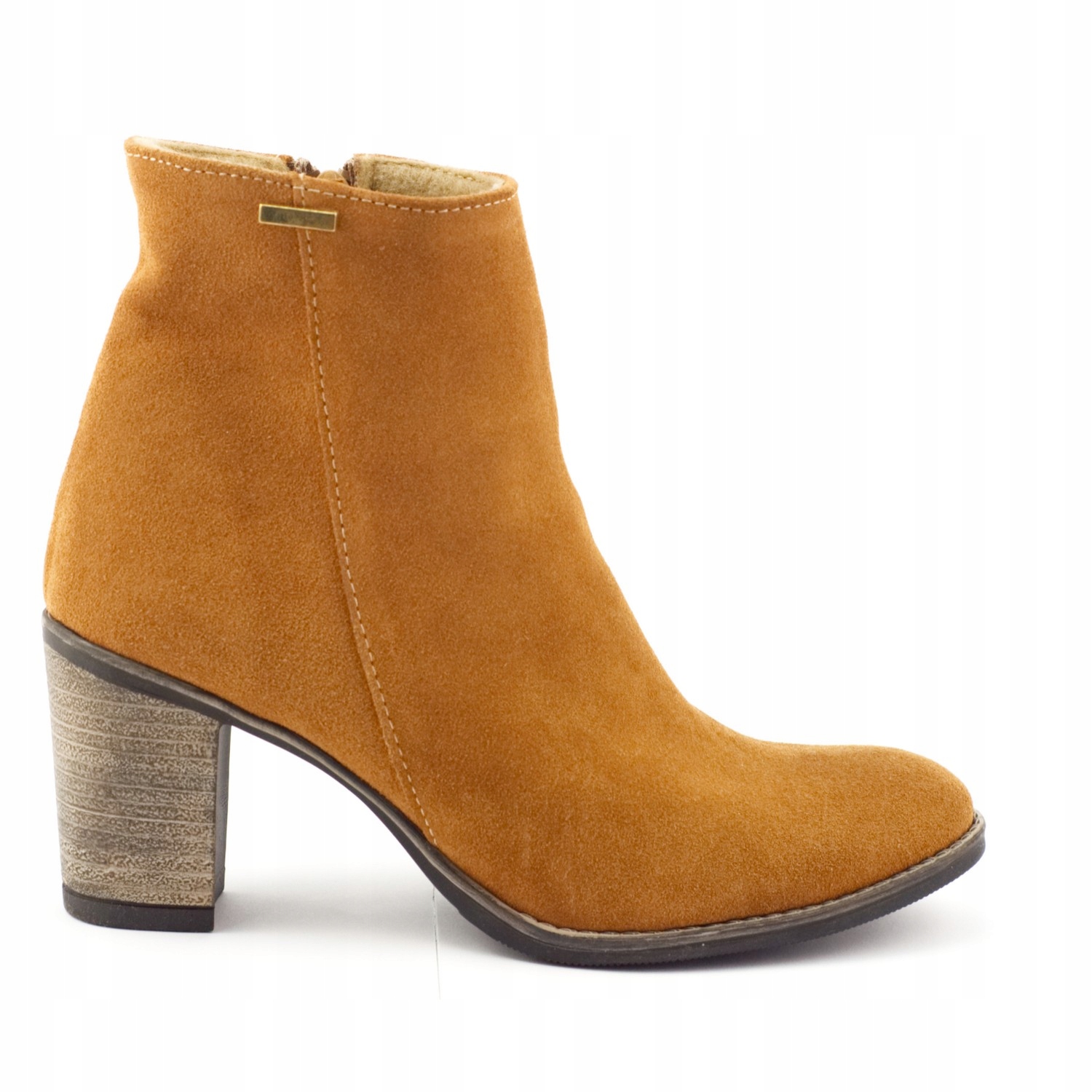 

Botki Na Obcasie Skórzane Polskie Sara Rude 41